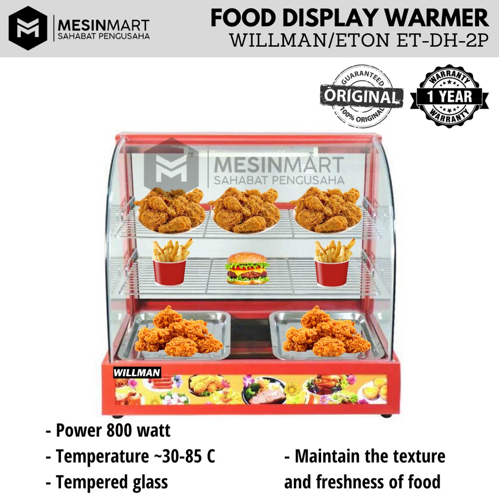 Jual Warming Showcase/ Display Penghangat Pemanas Makanan dengan Lampu ...