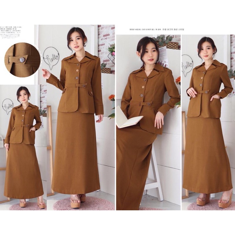 Jual seragam pemda aceh setelan rok A untuk seragam GURU/ASN | Shopee ...