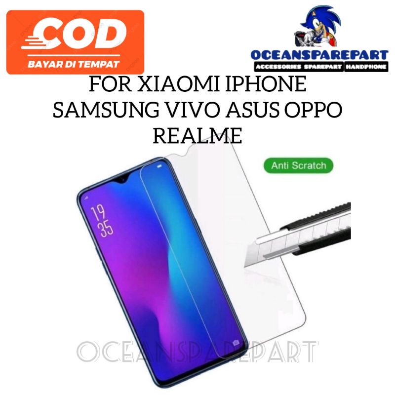 Jual TEMPERED GLASS ANTI GORES KACA ALL TYPE XIAOMI IPHONE SAMSUNG VIVO