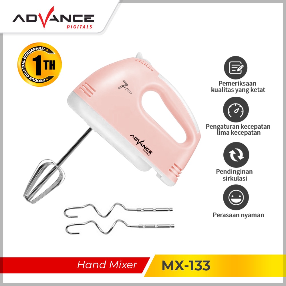 Jual Advance Hand Mixer Mx133 Alat Pengocok Telor Pengaduk Adonan