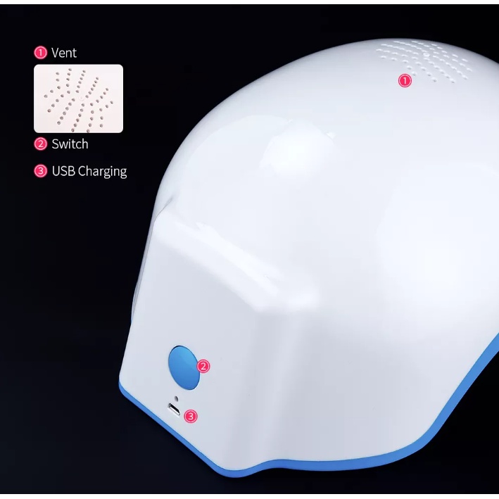 Jual Helm Laser Penumbuh Rambut Topi Penumbuh Rambut Anti Rambut Rontok ...