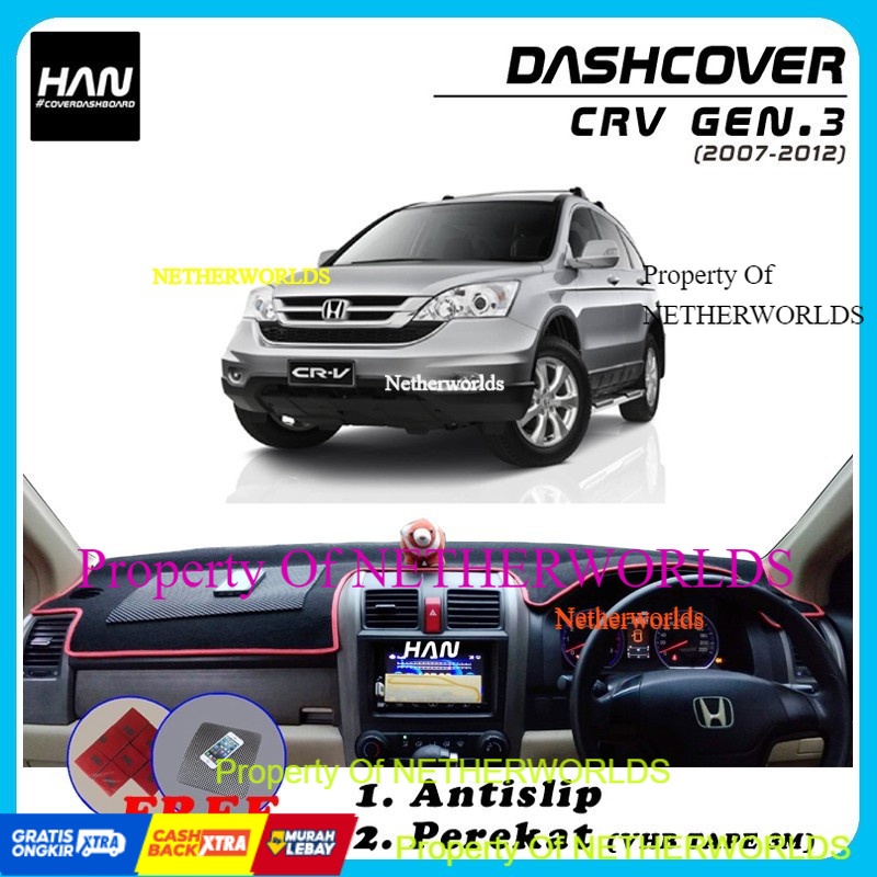 Jual Cover Dashboard Honda CRV / CRV Generasi 3 Tahun 20072012 Pelindung Dasboard CRV
