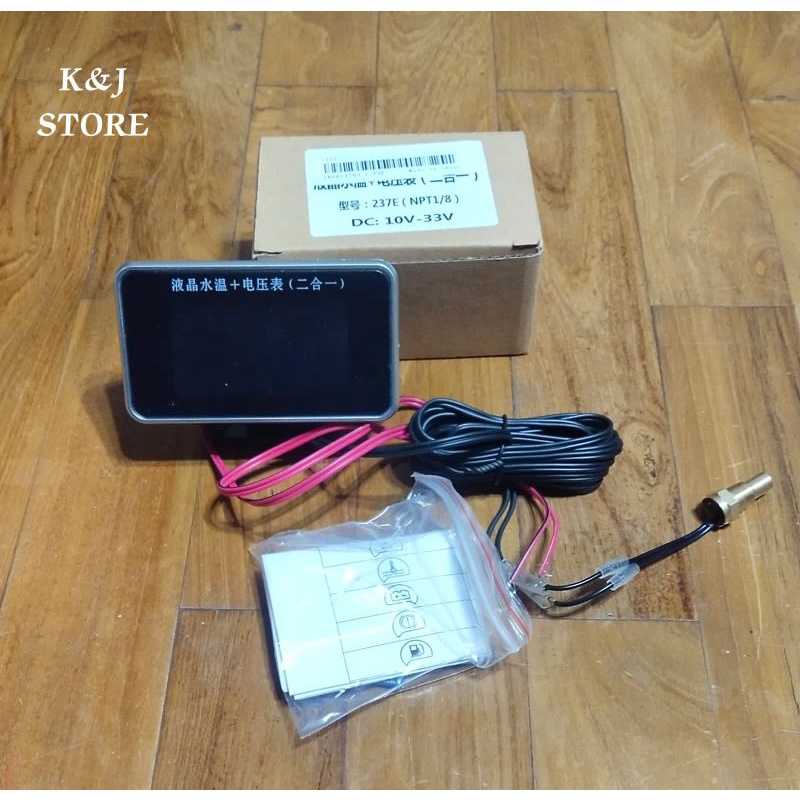 Jual Digital Water Temperature Meter Thermometer Voltmeter Gauge ...