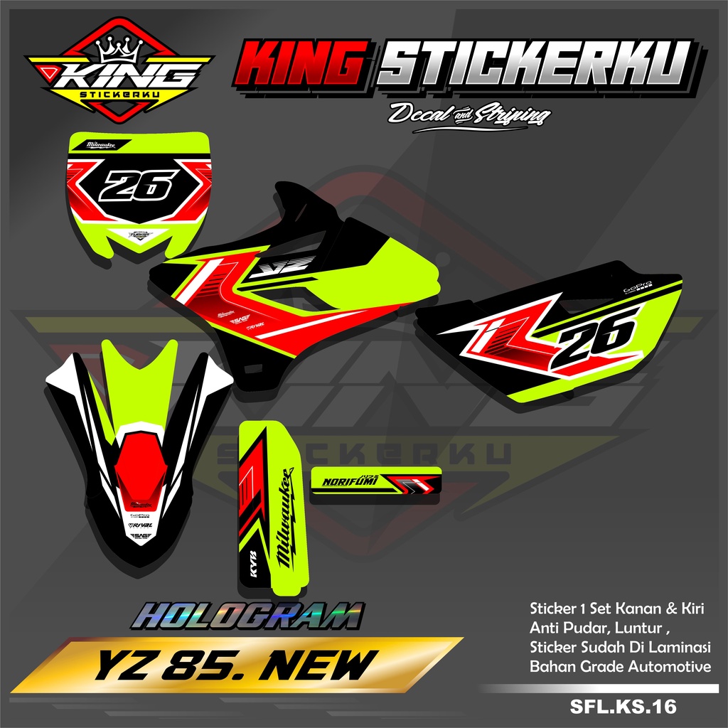 Jual Stiker Full Body Yz New Decal Sticker Yz New Full Body Motif Racing Ks Shopee