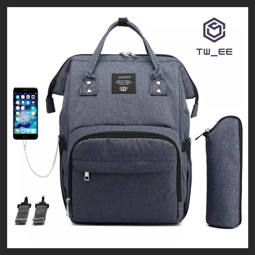Jual Diaper Bag - Diaper Bag with USB Port - Tas Bayi - Tas Popok - Tas