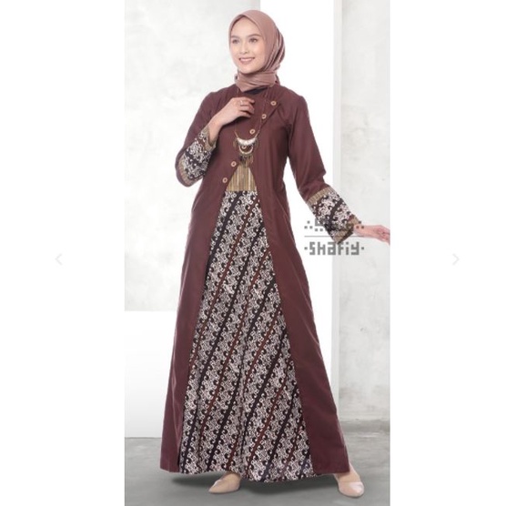 Jual Belina Baju Gamis Batik Shafiy Original Modern Etnik Jumbo ...