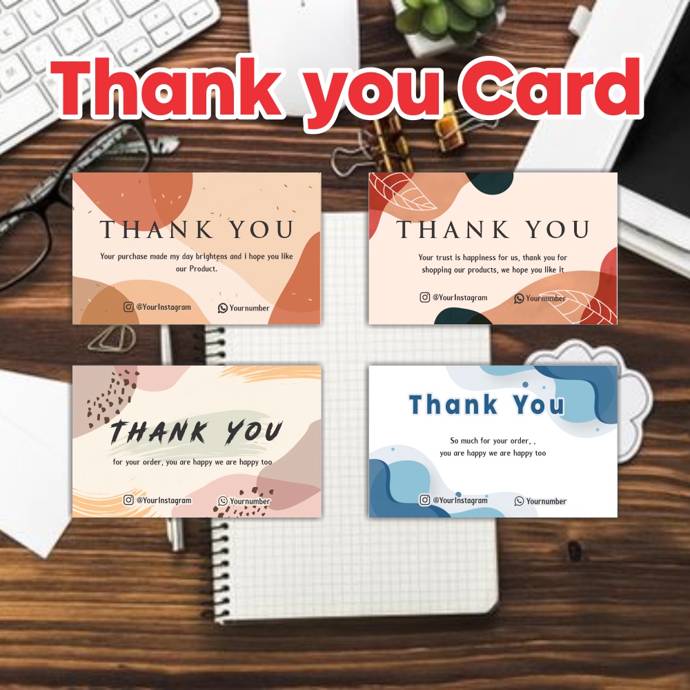 Jual greating card | thank you card v4 | Shopee Indonesia