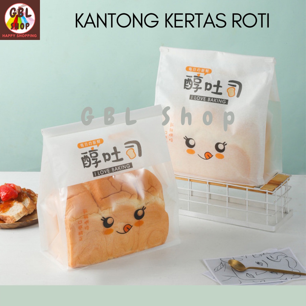 Jual Kantong Roti Tawar 22x28 Kantong Kemasan Roti Bolu Kue Toast Paper ...