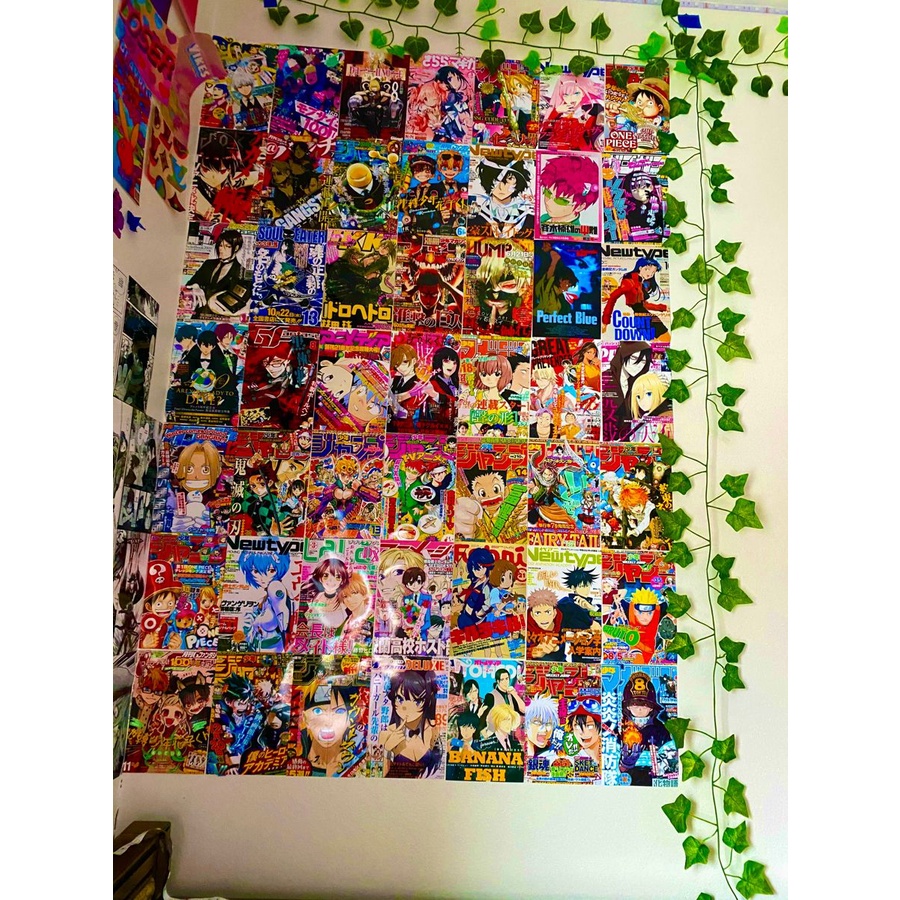 Jual Paket Poster Anime 50 Lembar Bisa Custom Atau Request | Shopee