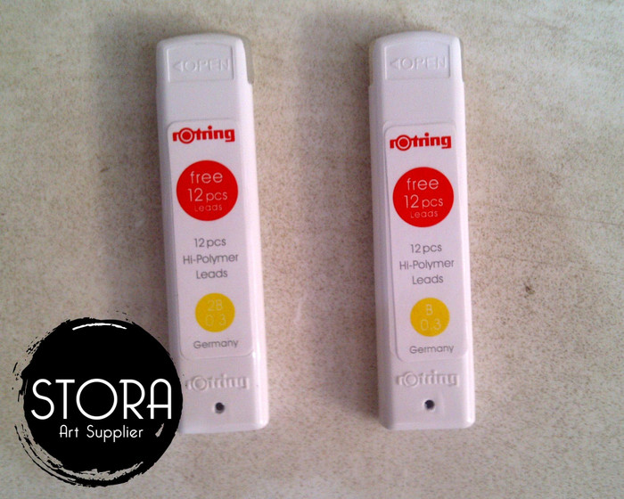 Jual Rotring isi pensil B / 2B - 0.5 mm | Shopee Indonesia