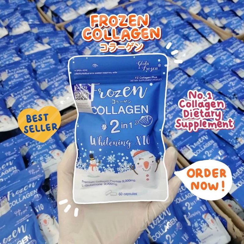 Jual (BARCODE) FROZEN COLLAGEN 60 KAPSUL BY GLUTA FROZEN WHITENING ...