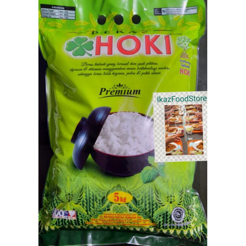 Jual Beras HOKI 5KG PREMIUM CAP TOPI KOKI | Shopee Indonesia