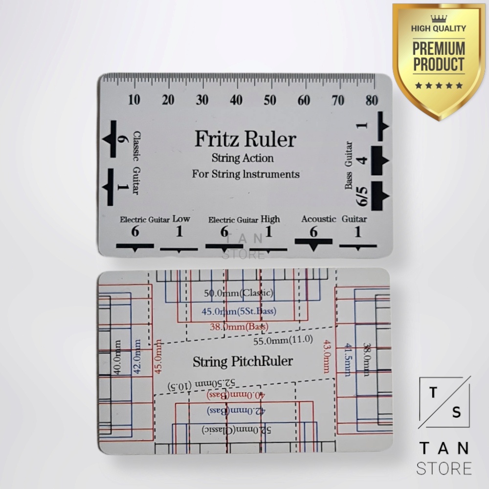 Jual Alat Pengukur String Senar Gitar Fritz Ruler Besi | Shopee Indonesia
