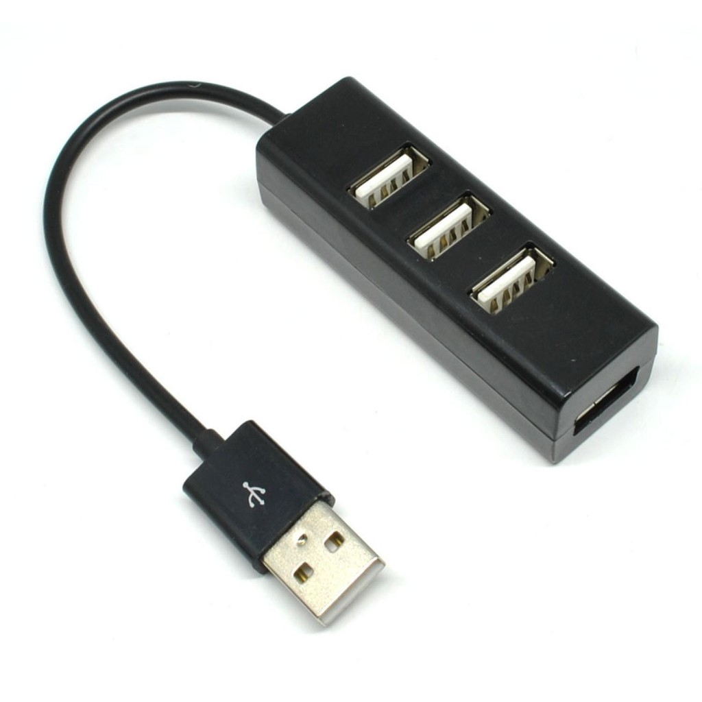 Jual USB Hub 4 Port Portable Hitam | Shopee Indonesia