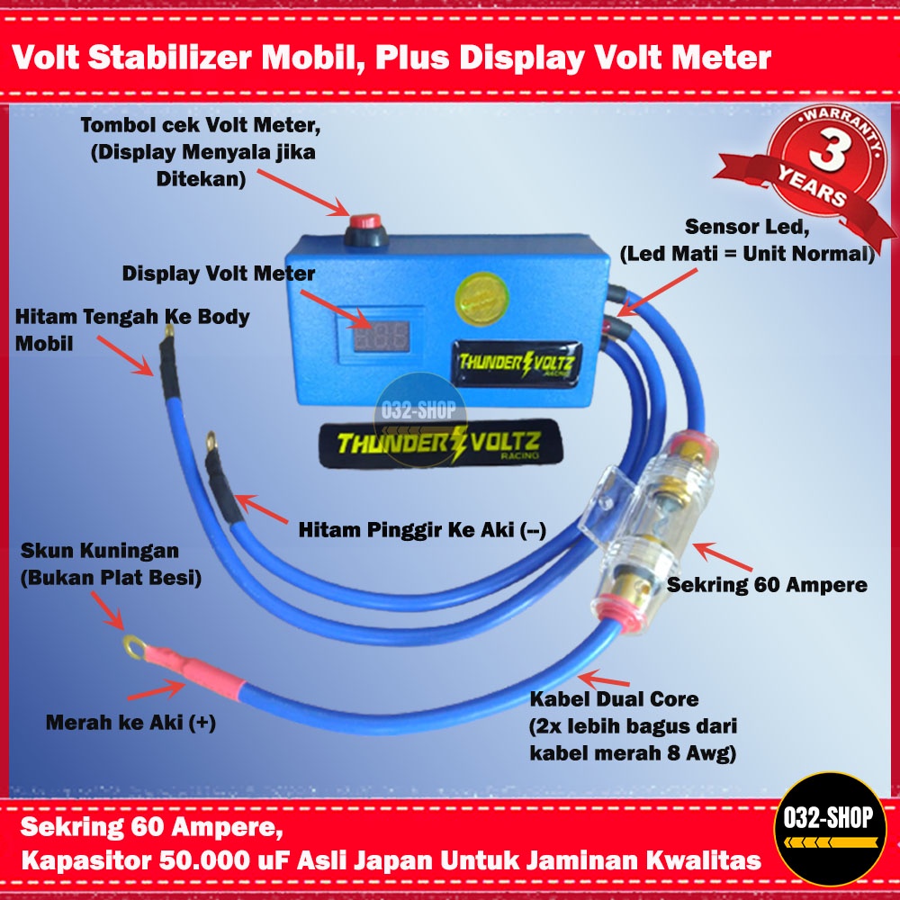 Jual Stabilizer Aki Mobil, Volt Stabilizer, Speed Maker, Garansi 3 ...