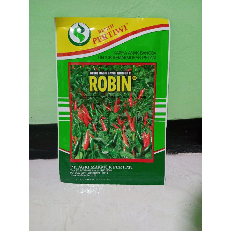 Jual Benih Cabe Rawit Hijau Robin F1 10 Gram Cabai Cabe Rawit Robin F1