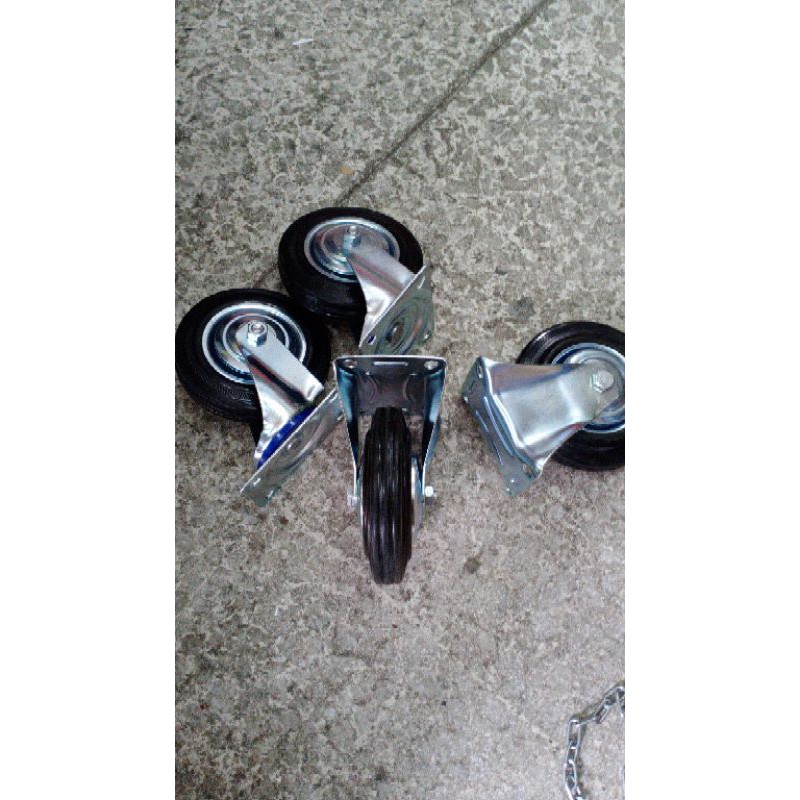 Jual roda lori roda caster roda gerobak 6inch | Shopee Indonesia
