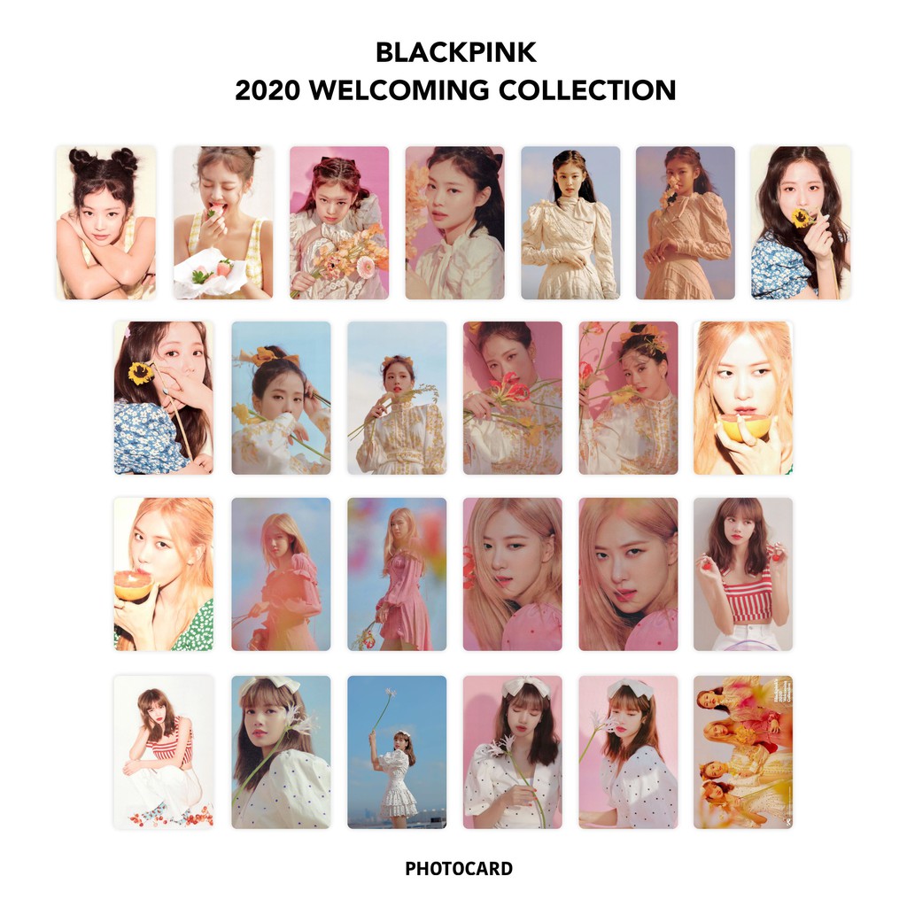 K-POP・アジア Blackpink 2020 Welcoming Collection BLACK PINK's 2020 Welcoming Collection Photocard Black Red