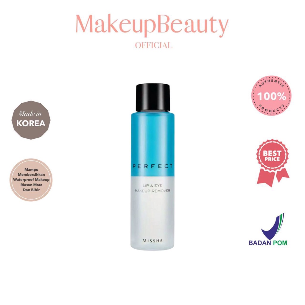 Jual MISSHA Perfect Lip & Eye Makeup Remover 155ml Shopee Indonesia
