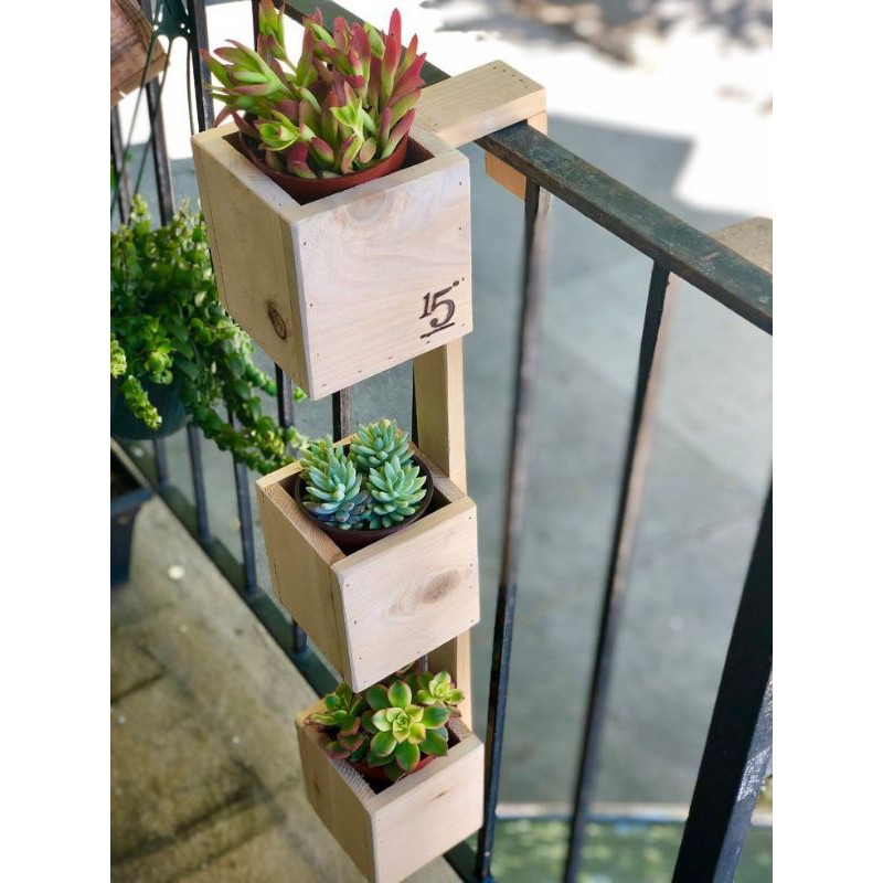 Jual Rak Balkon Rak Gantung Rak Dinding 3 TIER PLANTER BOX | Shopee ...