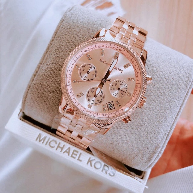 Jam Tangan Michael Kors MK6077 Rosegold New Original