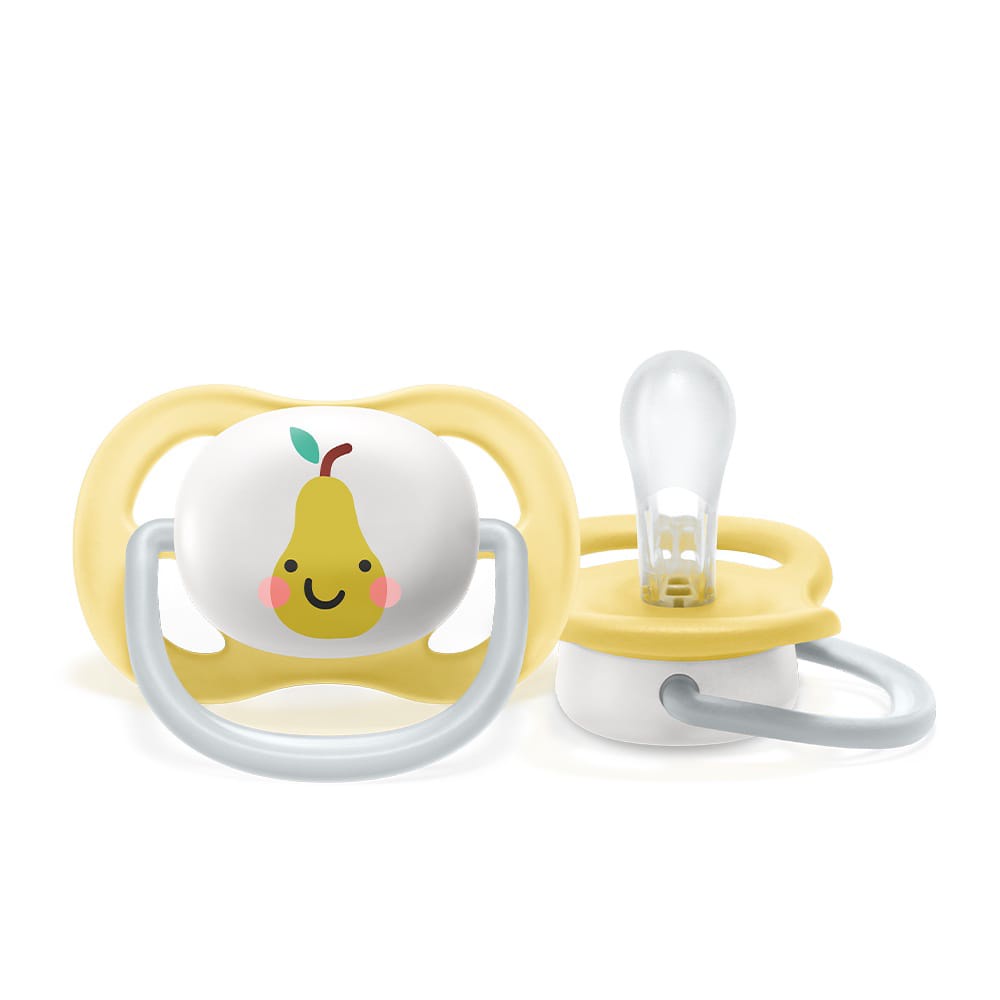 Jual Philips Avent Soother Ultra Air 0-6M Apple & Pear SCF080/17 Empeng ...