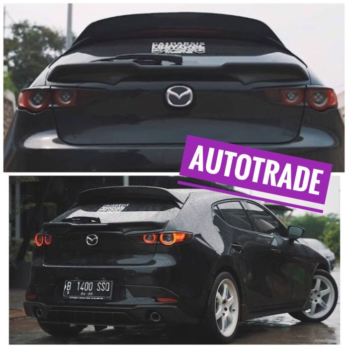 Jual Bodykit Rear Spoiler Wing Sayap Belakang Mobil Mazda Skyactiv