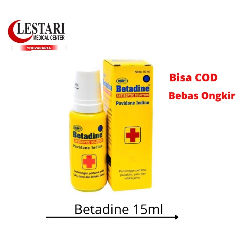 Jual Betadine Antiseptik Solution 5ml 15ml 30ml Shopee Indonesia