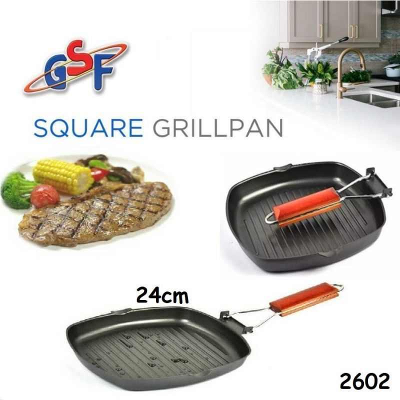 Jual Gsf Square Grillpan Cm Panggangan Kotak Lipat Shopee Indonesia