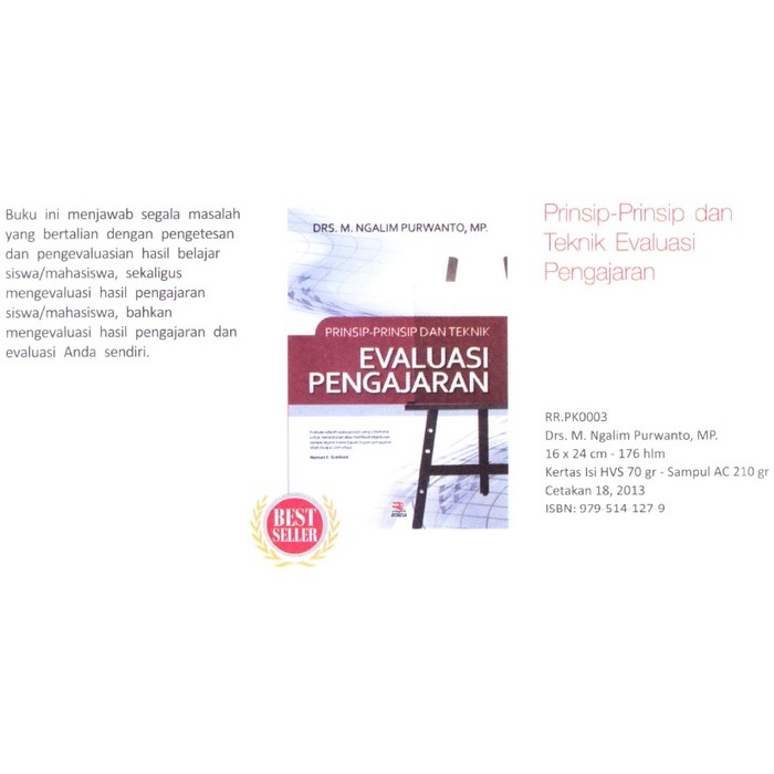 Jual Rosda "Prinsip Prinsip Dan Teknik Evaluasi Pengajaran" | Shopee ...