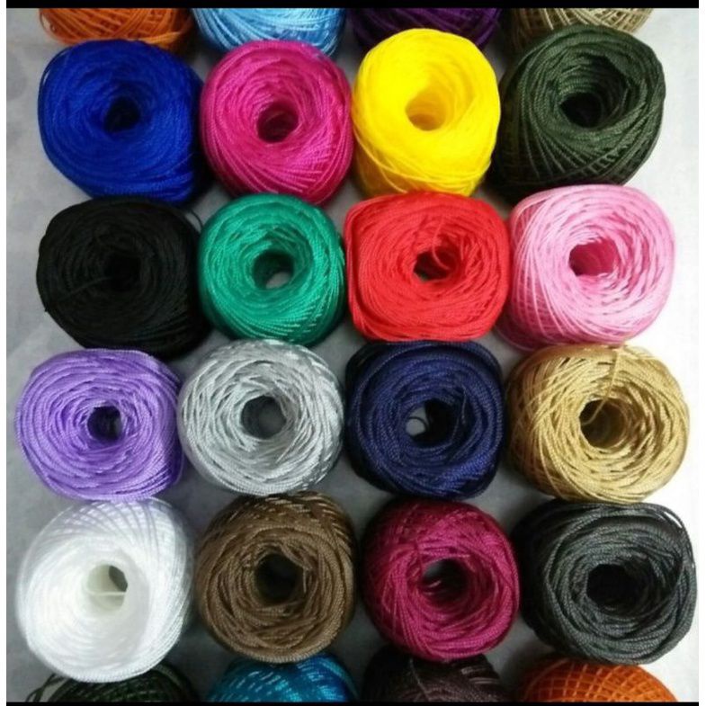 Jual Benang Rajut Dunia Dalam Benang Polyester Per Pack Isi Warna Bisa Pilih Shopee