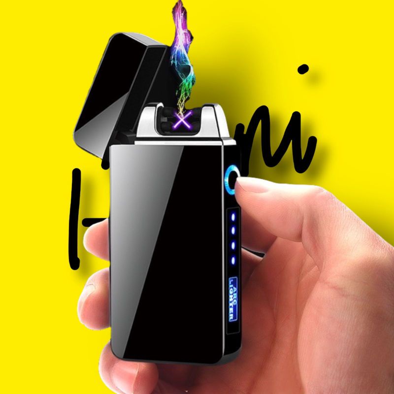Jual Firetric Korek Api Elektrik Pulse Plasma Cross Double Arc Lighter ...