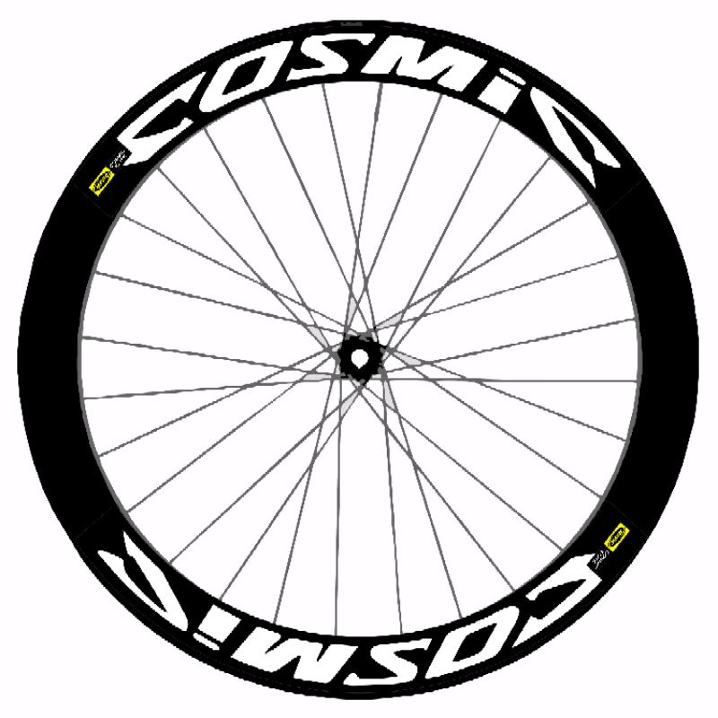 Jual stiker decal velg rim mavic cosmic fixie roadbike ring 700c lebar ...