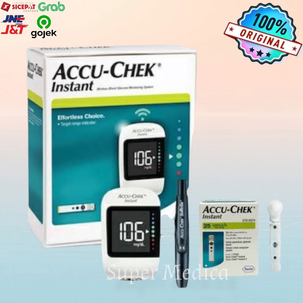 Jual Alat Accu Chek Instant Strip Alat Cek Gula Darah Shopee Indonesia