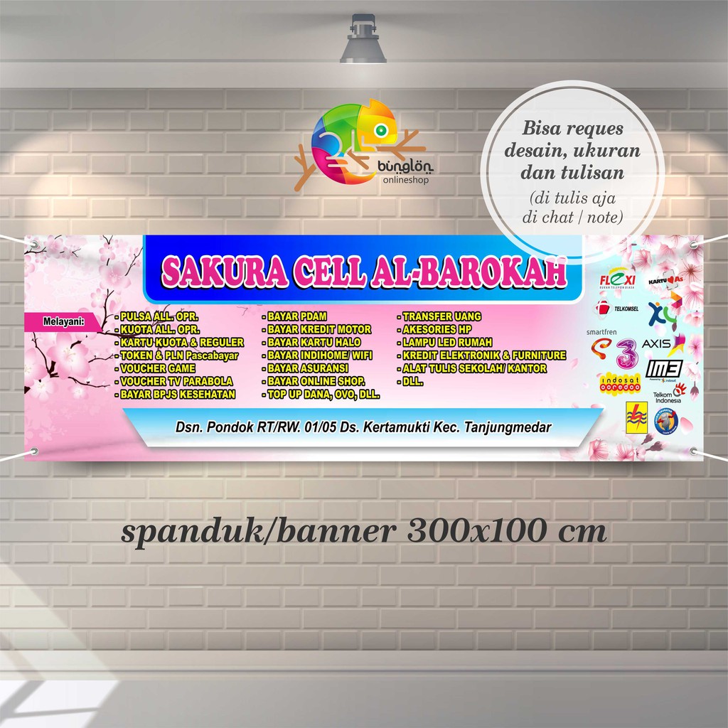 Jual Spanduk, Banner Usaha Konter & Toko Celluler | Shopee Indonesia