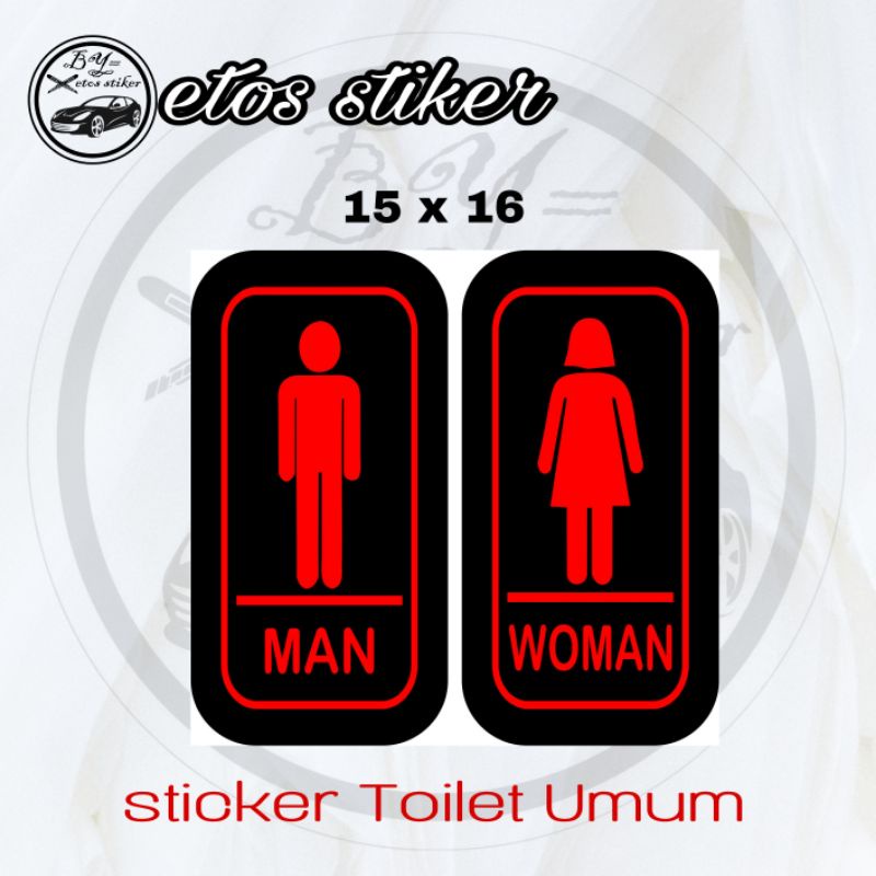 Jual Stiker TOILET Stiker Pintu Toilet Sticker Cutting | Shopee Indonesia