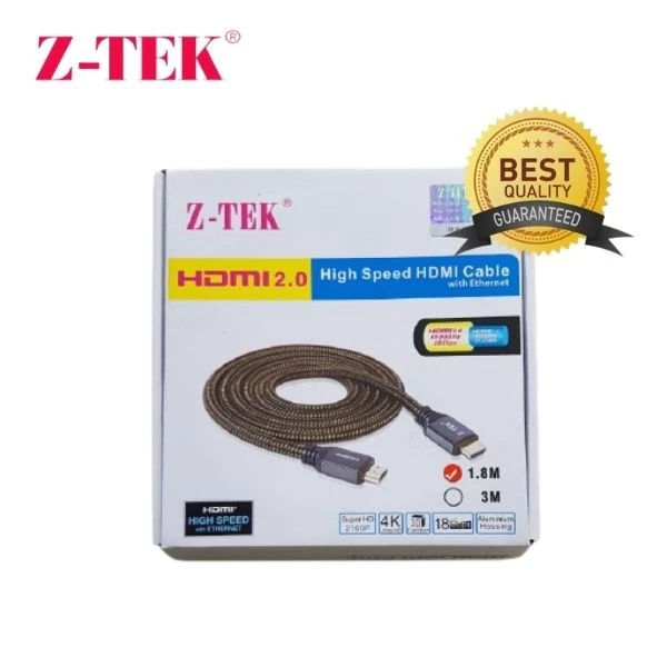 Kabel HDMI 2.0 High Speed HDMI Cable with Ethernet 1.8 meter ZTEK