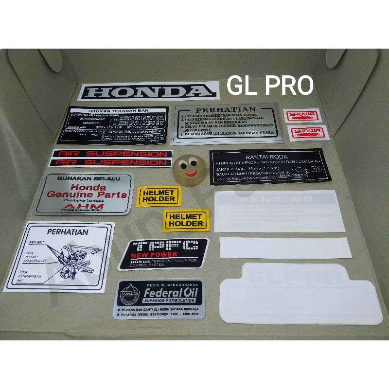 Jual Stiker Pelengkap Detail Honda GL.PRO. | Shopee Indonesia