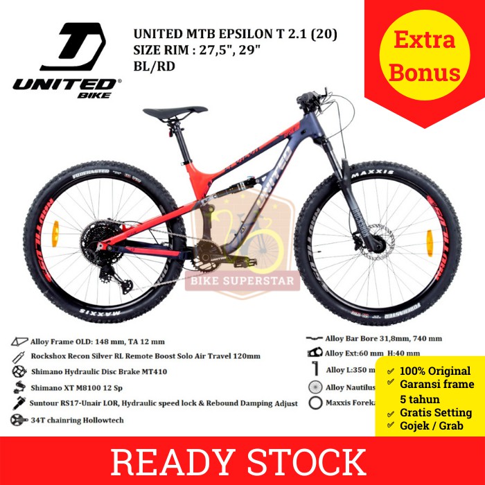 United bike full suspension hot sale
