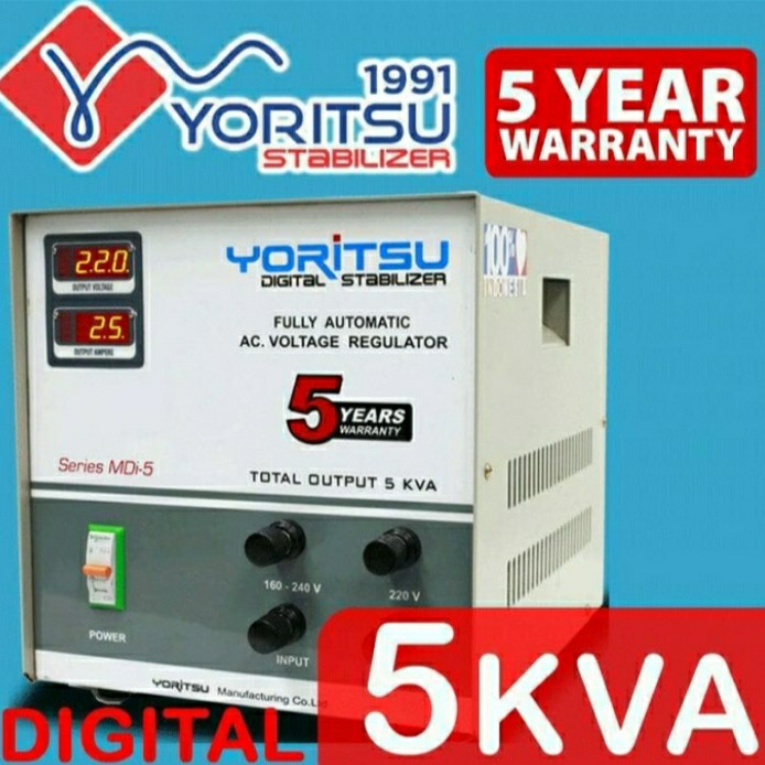 Jual Yoritsu Digital Stabilizer Fully Automatic Ac Voltage Regulator ...