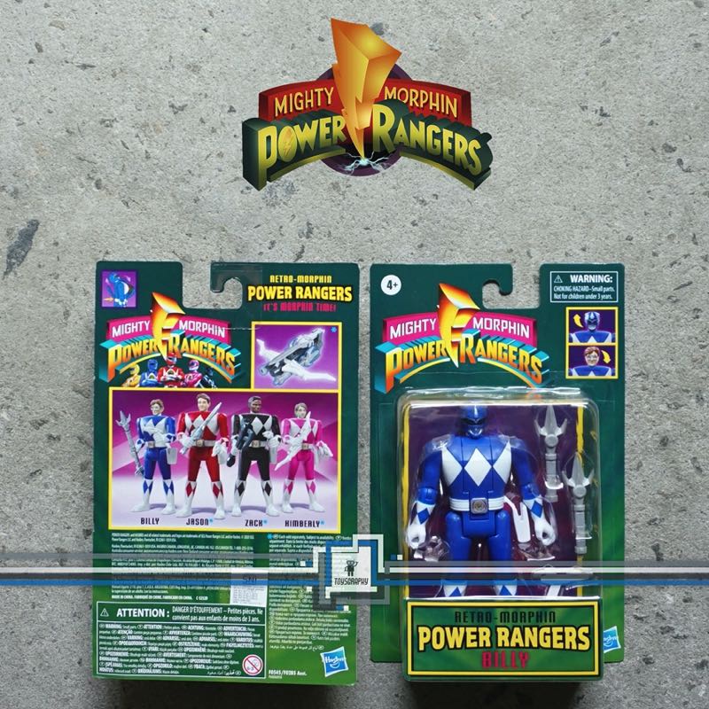 Jual Power Rangers RETRO MORPHIN BLUE Ranger Billy Auto Morphin Hasbro ...