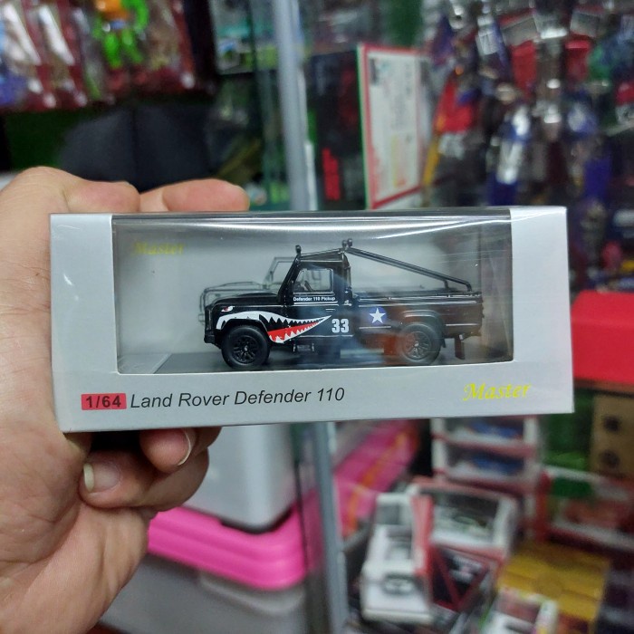 Jual MASTER SKALA 64 LAND ROVER DEFENDER SHARK BLACK EDITION TERBARU ...