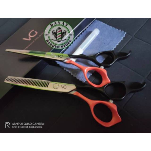 Jual Gunting Rambut Terbaik Gunting VG Korea Gunting Set Gunting Salon ...