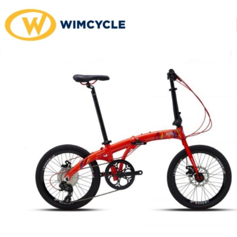 Jual SEPEDA LIPAT WIMCYE POCKET ROCKET 20 INCI ALLOY 8 SPEED CAKRAM ...