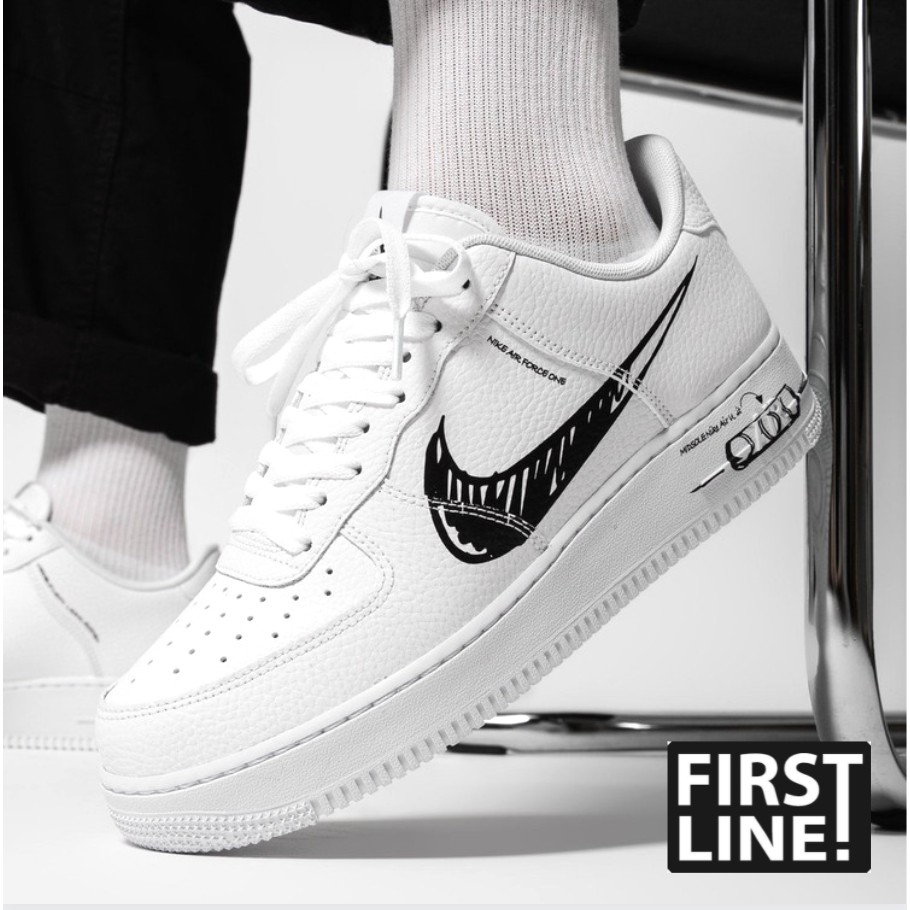 Jual Nike Air Force 1 Digambar Tangan Graffiti Dicat Sepatu Lari AF1 ...