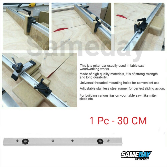 Jual Aluminium Alloy Miter Bar Slider Router Table Saw 300mm | Shopee ...