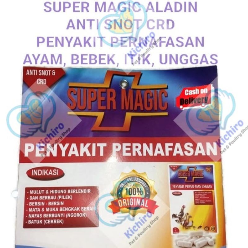 Jual Super Magic Obat Penyakit Pernafasan Snot CRD / Magic Plus Obat ...