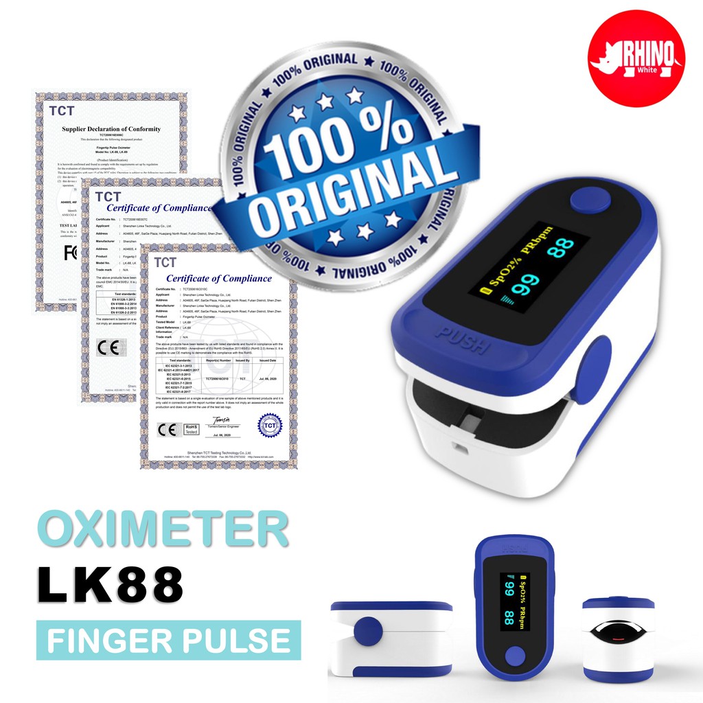 Jual Oximeter pulse LK88 Oxymeter Oksimeter Fingertip Pulse Shopee