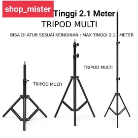 Tripod 2.1 Meter Tripod Hp Kamera Go Pro Tinggi 2 1 Meter Tripod Kamera 2 1M Tripod Buat Ring