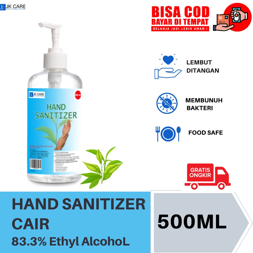 Jual Hand Sanitizer Ml Cair Jkcare Antiseptic Kemenkes Ri Pkd